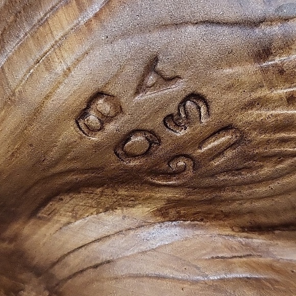 VTG Red/Orange California Pottery Treasure Craft Divided Relish Serving Dish-608 - Picture 7 of 7